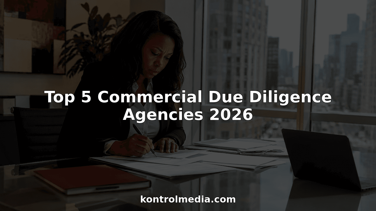 Businesswoman reviewing commercial due diligence reports
