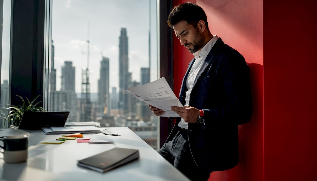 Analyst reviewing keyword block list documents