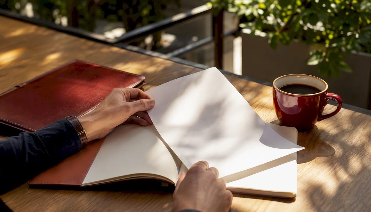Workspace with clean tools for due diligence