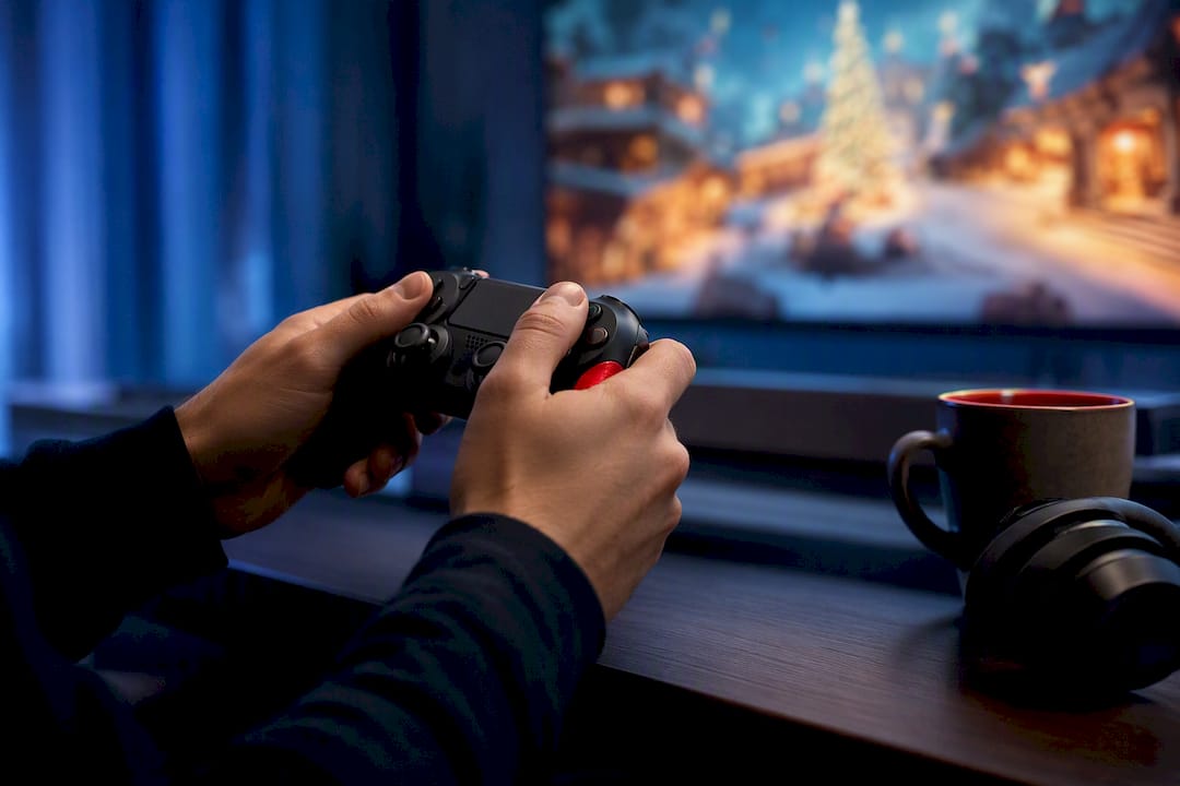 Gamer participating in an in-game event