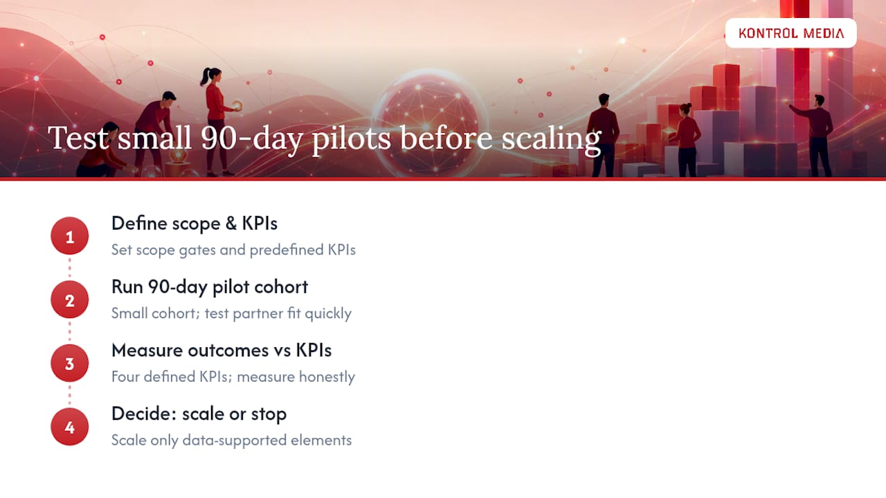 90-day partnership pilot process