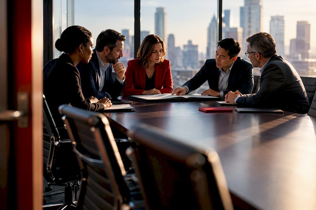 Enterprise committee reviewing a purchase decision