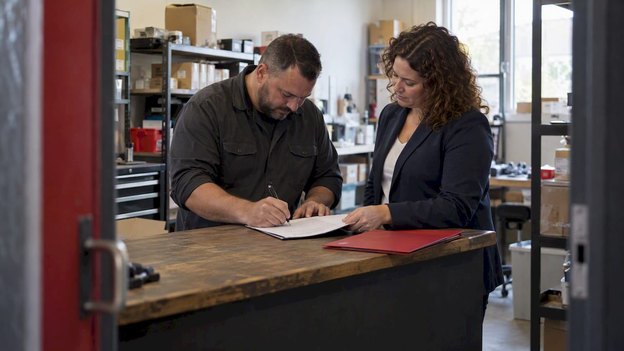 Reseller and program lead sign partnership agreement